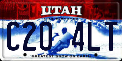 UT license plate C204LT