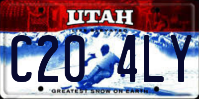 UT license plate C204LY