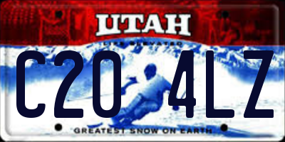 UT license plate C204LZ