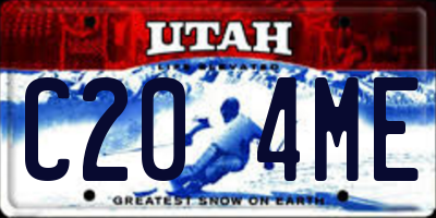 UT license plate C204ME