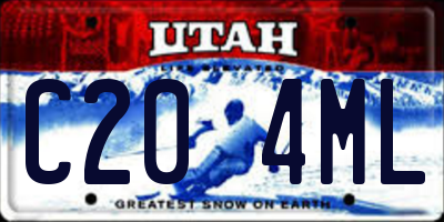 UT license plate C204ML