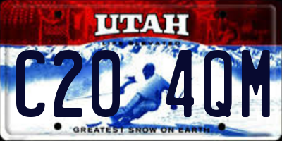 UT license plate C204QM