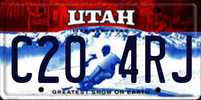 UT license plate C204RJ