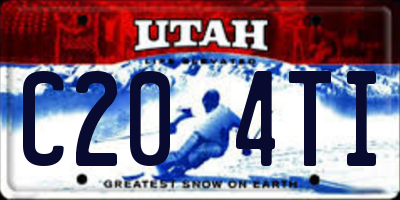UT license plate C204TI