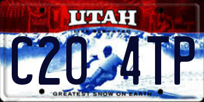UT license plate C204TP