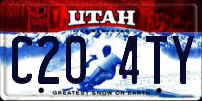 UT license plate C204TY