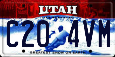 UT license plate C204VM