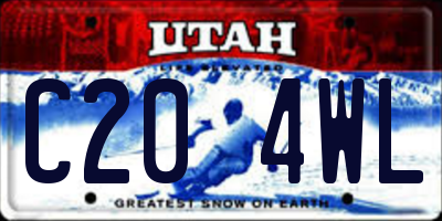 UT license plate C204WL
