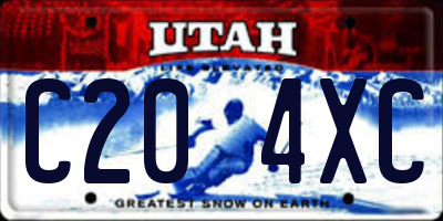 UT license plate C204XC