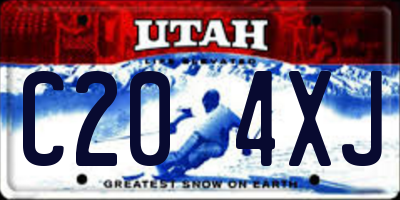 UT license plate C204XJ