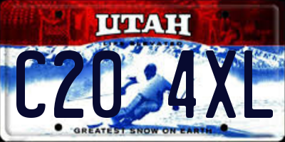 UT license plate C204XL