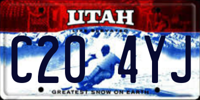 UT license plate C204YJ