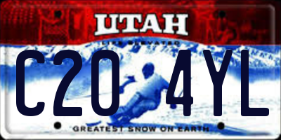 UT license plate C204YL