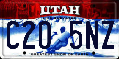 UT license plate C205NZ