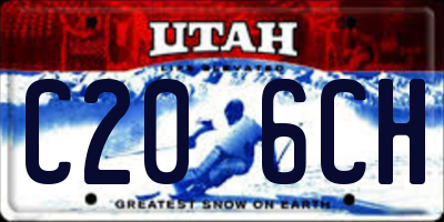 UT license plate C206CH