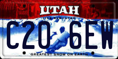 UT license plate C206EW