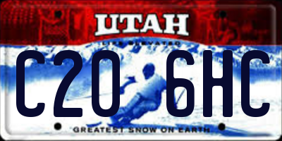 UT license plate C206HC
