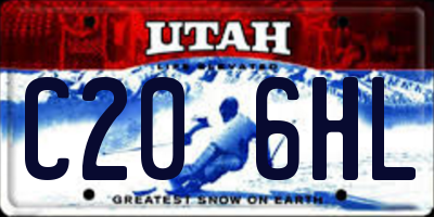 UT license plate C206HL
