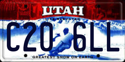 UT license plate C206LL
