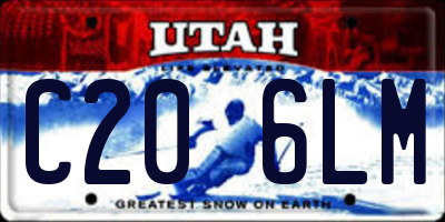 UT license plate C206LM