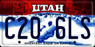 UT license plate C206LS