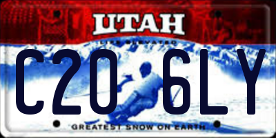 UT license plate C206LY
