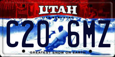 UT license plate C206MZ