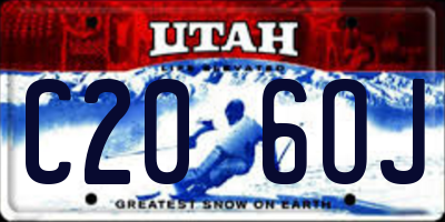 UT license plate C206OJ