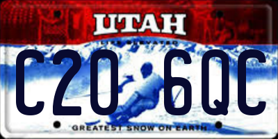 UT license plate C206QC