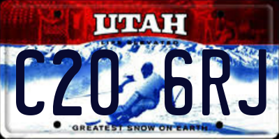 UT license plate C206RJ