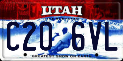 UT license plate C206VL