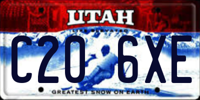 UT license plate C206XE