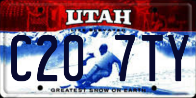 UT license plate C207TY