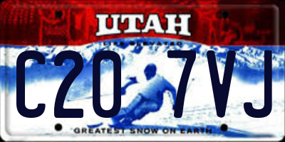 UT license plate C207VJ