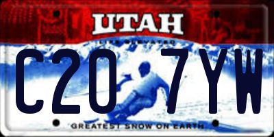 UT license plate C207YW