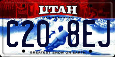 UT license plate C208EJ