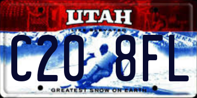 UT license plate C208FL