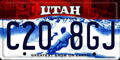 UT license plate C208GJ