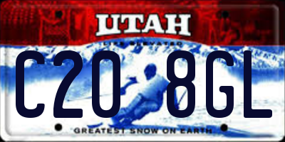 UT license plate C208GL
