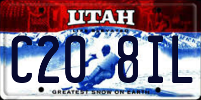 UT license plate C208IL