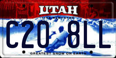 UT license plate C208LL