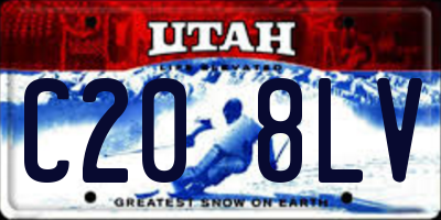 UT license plate C208LV