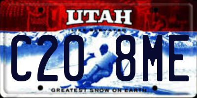 UT license plate C208ME