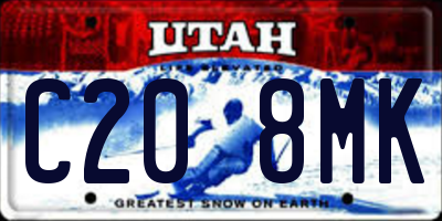 UT license plate C208MK