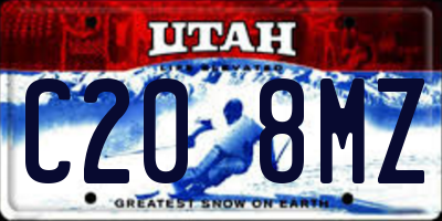 UT license plate C208MZ