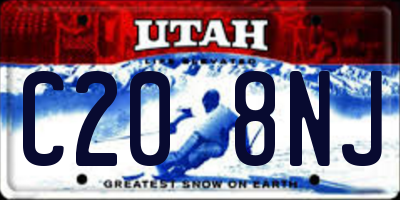 UT license plate C208NJ