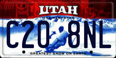 UT license plate C208NL