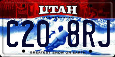 UT license plate C208RJ