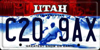 UT license plate C209AX