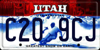 UT license plate C209CJ